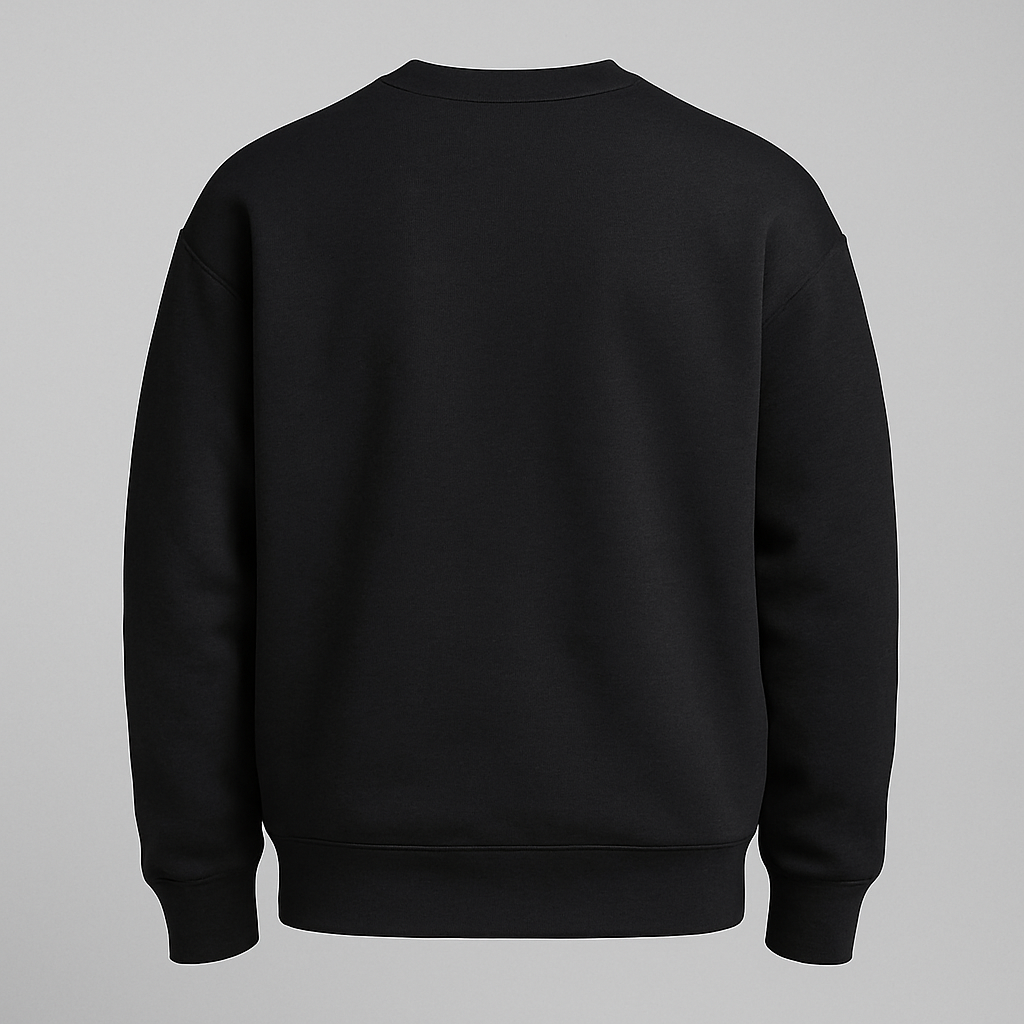 Black Oversized Crewneck