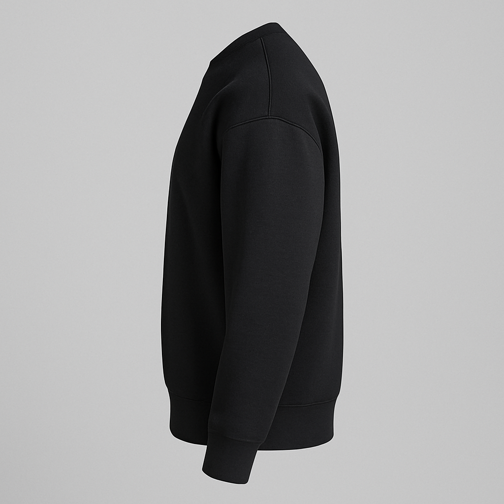 Black Oversized Crewneck