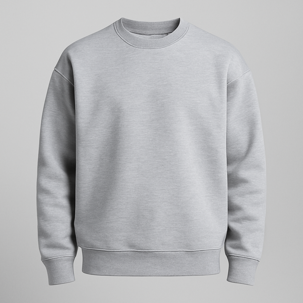Grey Oversized Crewneck